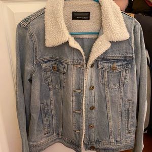 Articles of Society Jean jacket w/ Sherpa collar